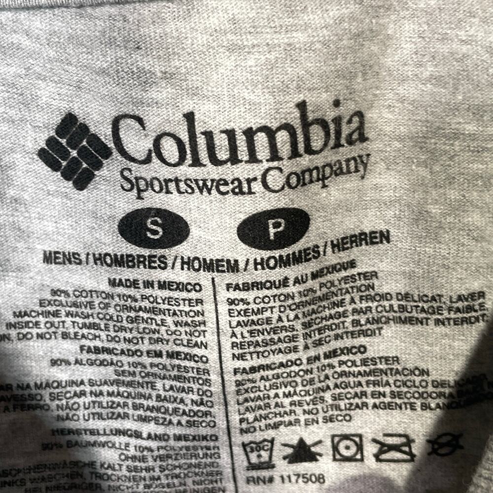 Columbia Men's Texas Crewneck Short Sleeve Graphic T-Shirt grey, Small - Picture 3 of 5
